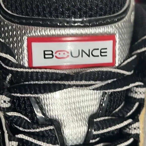 🔥🔥 ADIDAS BOUNCE RUNNING SHOES - Black/Silver/Red - Men Sz 8 - EUC No Flaws