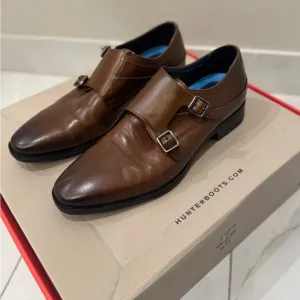 🆕  Johnston &amp; Murphy Gibbons Double Monk Memory Foam Leather Mens Dress Loafer
