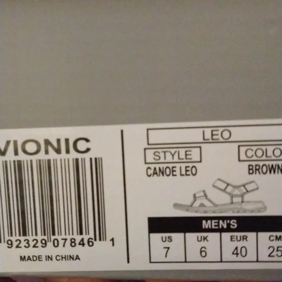 🔥 NEW!! VIONIC LEO Travel Sandal Unisex Men SZ 7  Women SZ 9 Brown