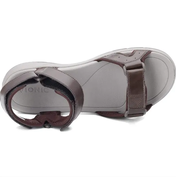 🔥 NEW!! VIONIC LEO Travel Sandal Unisex Men SZ 7  Women SZ 9 Brown
