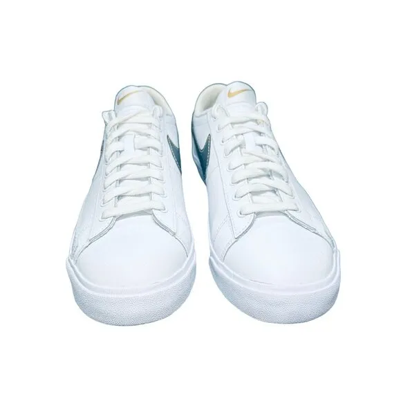 🤩 Nike Blazer Low Premium Sz 11.5 Womens Shoes White Metallic Gold BQ7460-101