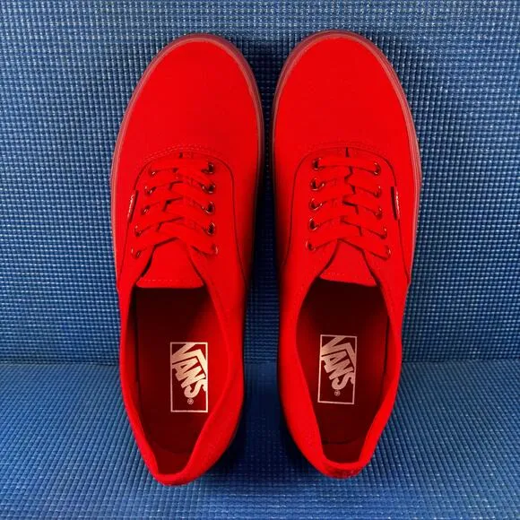 🔴 VANS OLD SKOOL Men`s Size 10 Translucent Red Walking Shoes 500714