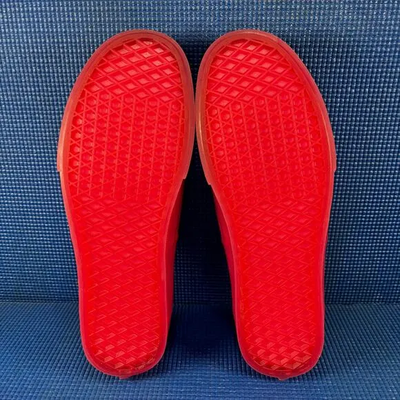 🔴 VANS OLD SKOOL Men`s Size 10 Translucent Red Walking Shoes 500714