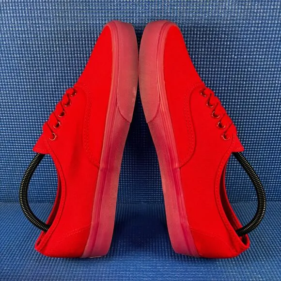 🔴 VANS OLD SKOOL Men`s Size 10 Translucent Red Walking Shoes 500714