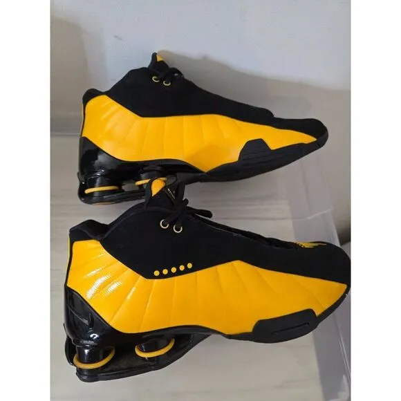 2019 Nike Shox BB4 Black/University Gold AT7843-002 Training Shoes! Size 10