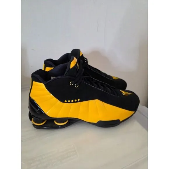 2019 Nike Shox BB4 Black/University Gold AT7843-002 Training Shoes! Size 10