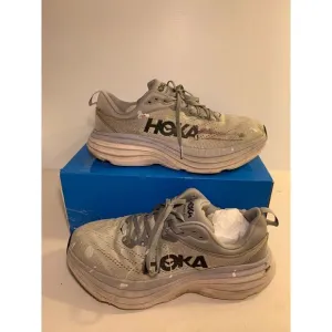 .4187 Hoka Bondi 8, Grey Mens Running Shoes-US 9.5 Mens