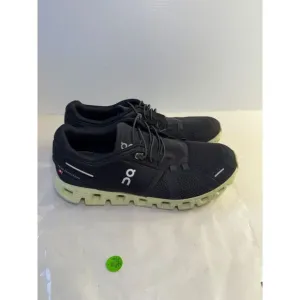 .4270 On Cloud 5, Black/Lime, Mens Running Shoes-US 7.5 Mens