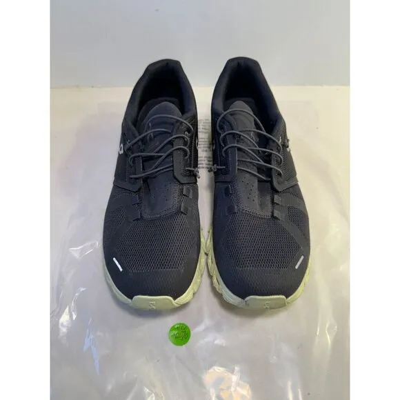 .4270 On Cloud 5, Black/Lime, Mens Running Shoes-US 7.5 Mens