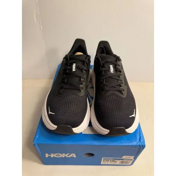 .4492 Hoka Arahi 7, Black/Whtie, Womens Running Shoes-US 9.5 Womens