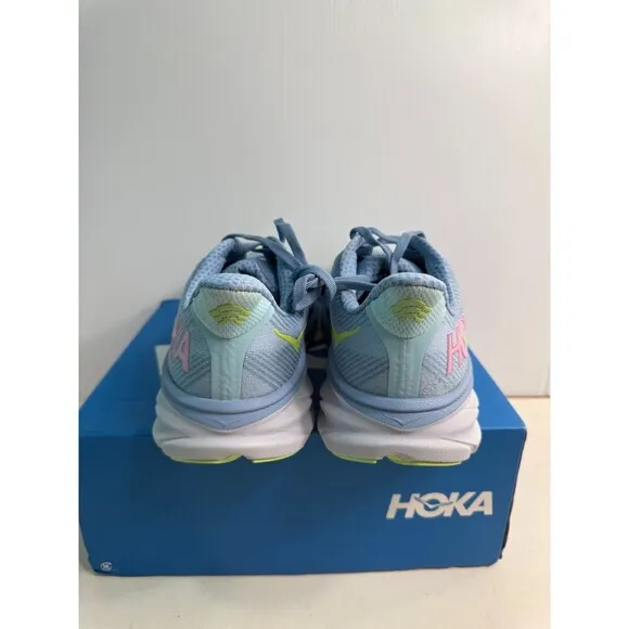 .6012 Hoka Womens Clifton 9, Blue, Womens Running Shoes-US 9 Womens