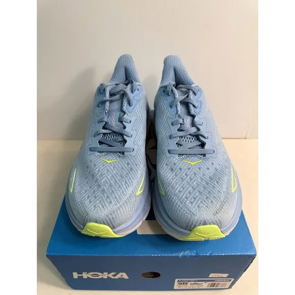 .6012 Hoka Womens Clifton 9, Blue, Womens Running Shoes-US 9 Womens