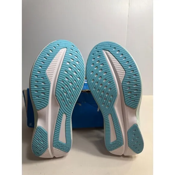 .6024 Hoka Mach 6, White/Blue, Womens Running Shoes-US 9 Womens