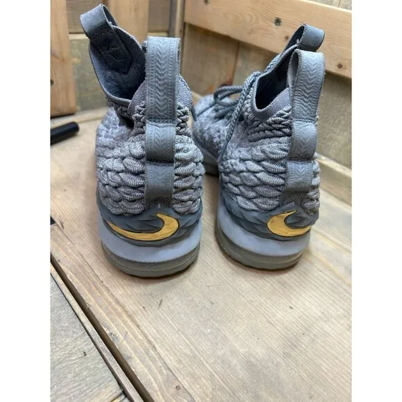 6.5Y Nike LeBron 15 'City Edition' Wolf Gray 922811-005 (GS) EU39 Basketball Sho