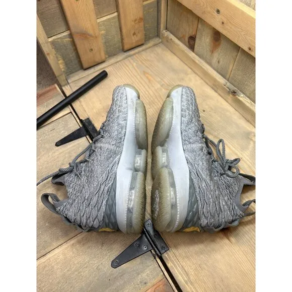 6.5Y Nike LeBron 15 'City Edition' Wolf Gray 922811-005 (GS) EU39 Basketball Sho