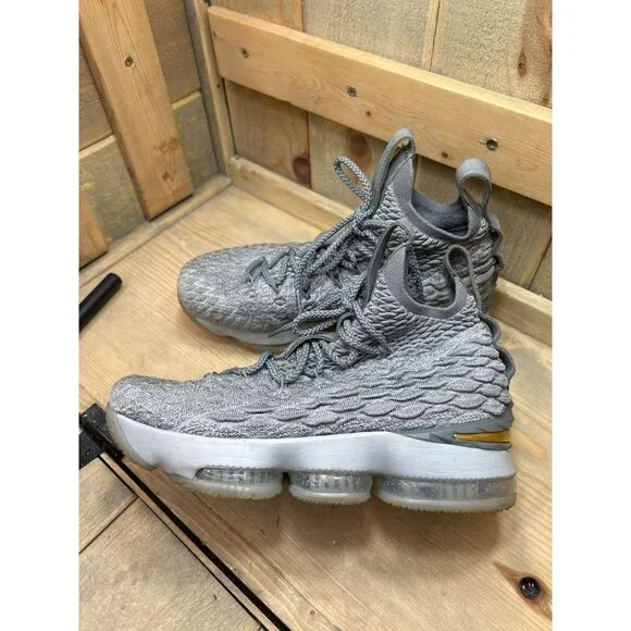 6.5Y Nike LeBron 15 'City Edition' Wolf Gray 922811-005 (GS) EU39 Basketball Sho
