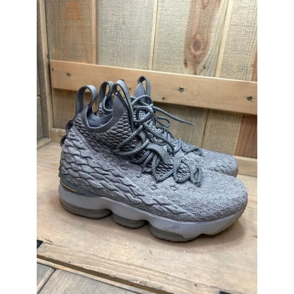 6.5Y Nike LeBron 15 'City Edition' Wolf Gray 922811-005 (GS) EU39 Basketball Sho