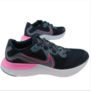 6y Youth / WOMEN'S 8 NIKE RENEW RUN SHOES Black/ Pink White CT1430 092 running