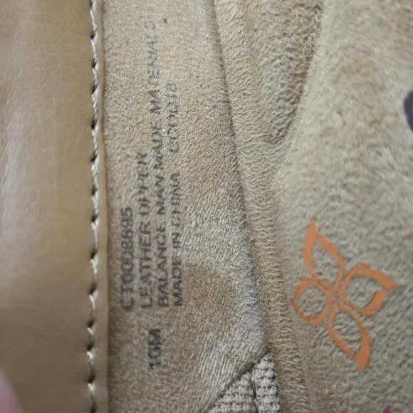 973 Comfortiva Size 10M Pillowtop Memory Foam Brown Shoes