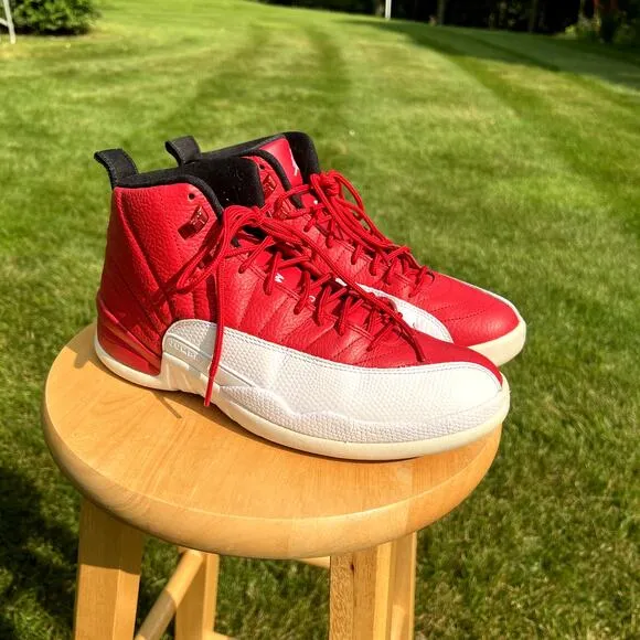 A1664 - Nike Air Jordan 12 Retro Gym Red Men's Shoes - Size 9 - Ships Now