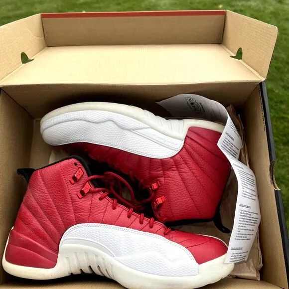 A1664 - Nike Air Jordan 12 Retro Gym Red Men's Shoes - Size 9 - Ships Now