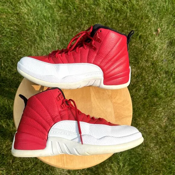A1664 - Nike Air Jordan 12 Retro Gym Red Men's Shoes - Size 9 - Ships Now