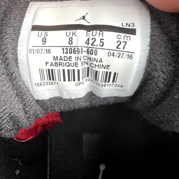 A1664 - Nike Air Jordan 12 Retro Gym Red Men's Shoes - Size 9 - Ships Now