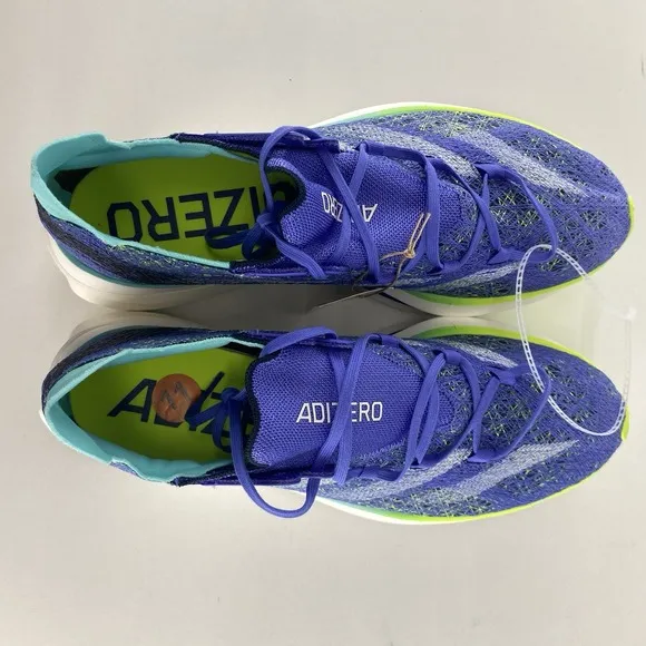 Adidas Adizero Prime X 2 Strung Cobalt Blue Lucid Lemon Running Shoes 11 IF1209