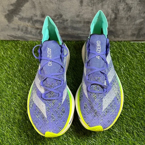 Adidas Adizero Prime X2 Strung Cobalt Blue Lemon Running Shoes Sneaker Mens 10.5