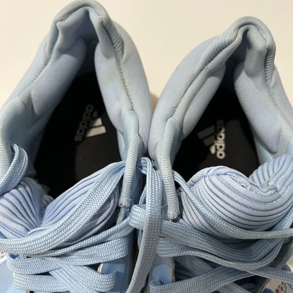 Adidas boost shoes coral blue SZ 12.5 basketball run gym Marquee Goat lowglow