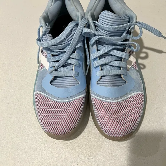 Adidas boost shoes coral blue SZ 12.5 basketball run gym Marquee Goat lowglow