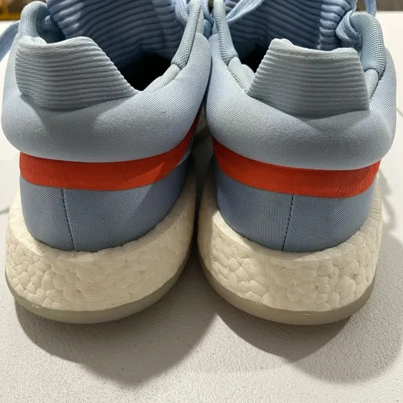 Adidas boost shoes coral blue SZ 12.5 basketball run gym Marquee Goat lowglow