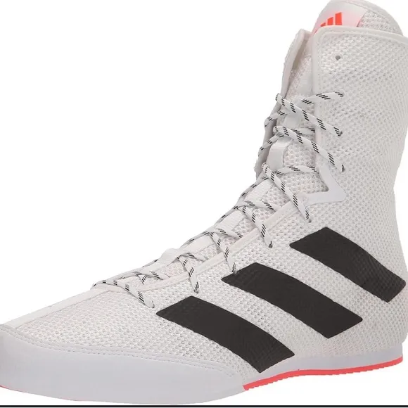 Adidas Box Hog 3 White/Black Boxing Gym Sparring Shoes Men’s Size 7.5 (GV9975)