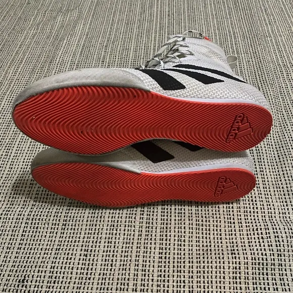 Adidas Box Hog 3 White/Black Boxing Gym Sparring Shoes Men’s Size 7.5 (GV9975)