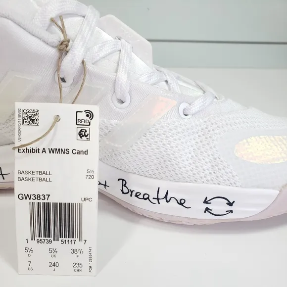 Adidas Candace Parker Exhibit A Cloud White Breathe Running Sneakers sz Women 7