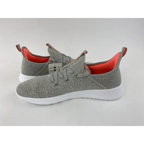 Adidas Cloudfoam Pure Metal Gray Women's Size 9.5 Sneakers Shoes Orange