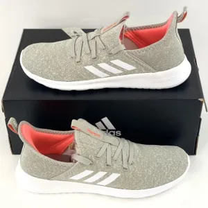 Adidas Cloudfoam Pure Metal Gray Women's Size 9.5 Sneakers Shoes Orange
