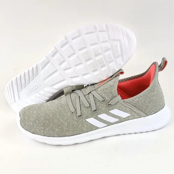 Adidas Cloudfoam Pure Metal Gray Women's Size 9.5 Sneakers Shoes Orange