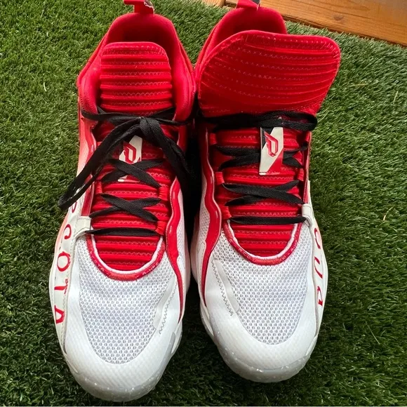 Adidas Dame 7 EXTPLY R.C.O.T.A H68986 Men’s Size 13.5 Basketball Red White Shoes