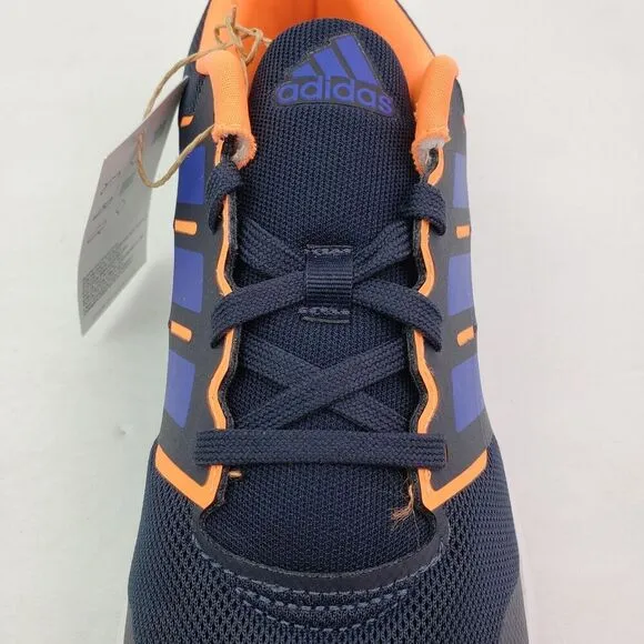 Adidas FortaRun 2.0 K Youth Sz 6 Womens Sz 7 Black Blue Orange Running Shoes