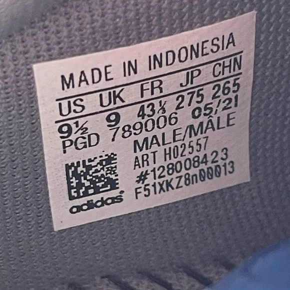 adidas gray white Kaptir Super Running Shoes