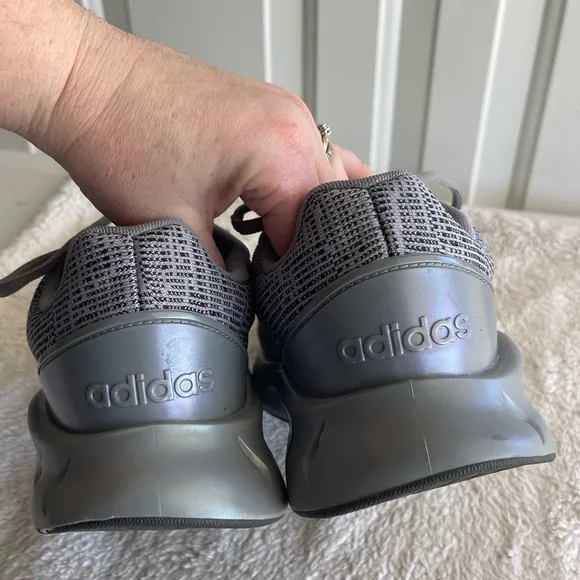 adidas gray white Kaptir Super Running Shoes