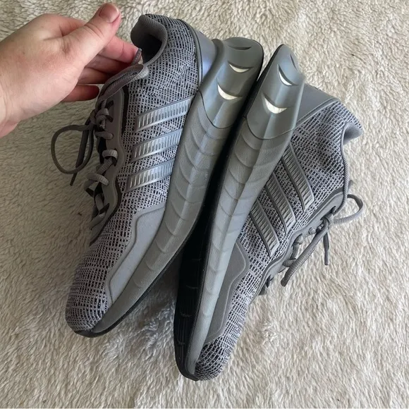 adidas gray white Kaptir Super Running Shoes