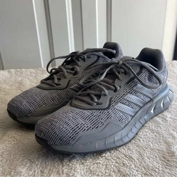 adidas gray white Kaptir Super Running Shoes