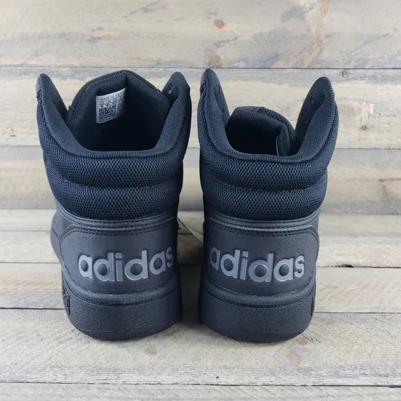 adidas Hoops 3.0 Men's Mid Cut Basketball Inspired Shoes Sneakers  Black