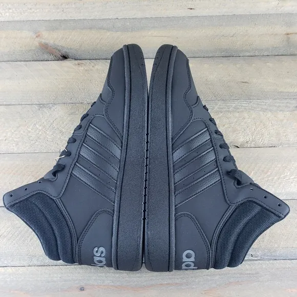 adidas Hoops 3.0 Men's Mid Cut Basketball Inspired Shoes Sneakers  Black