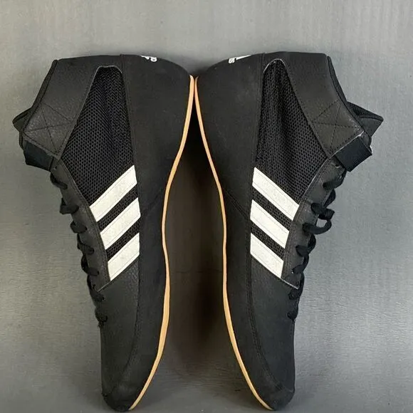 ADIDAS HVC 2 Athletic gym Wrestling Men Shoes  Black White Gum mens size 13