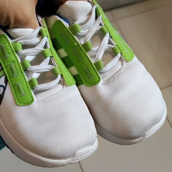 Adidas Kids Buzz Lightyear White and Green Shoes
