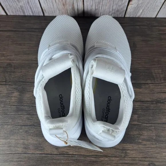 Adidas Lite Racer Adapt 3.0 Low Running Shoes Cloud Foam Men's Sz 9 White (NWT)