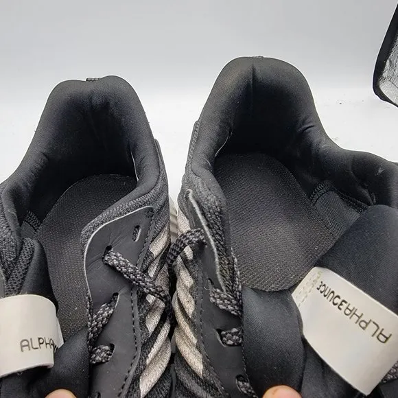 Adidas Mens 9.5 Alphabounce RC Black Running Shoes Sneakers - DA9768